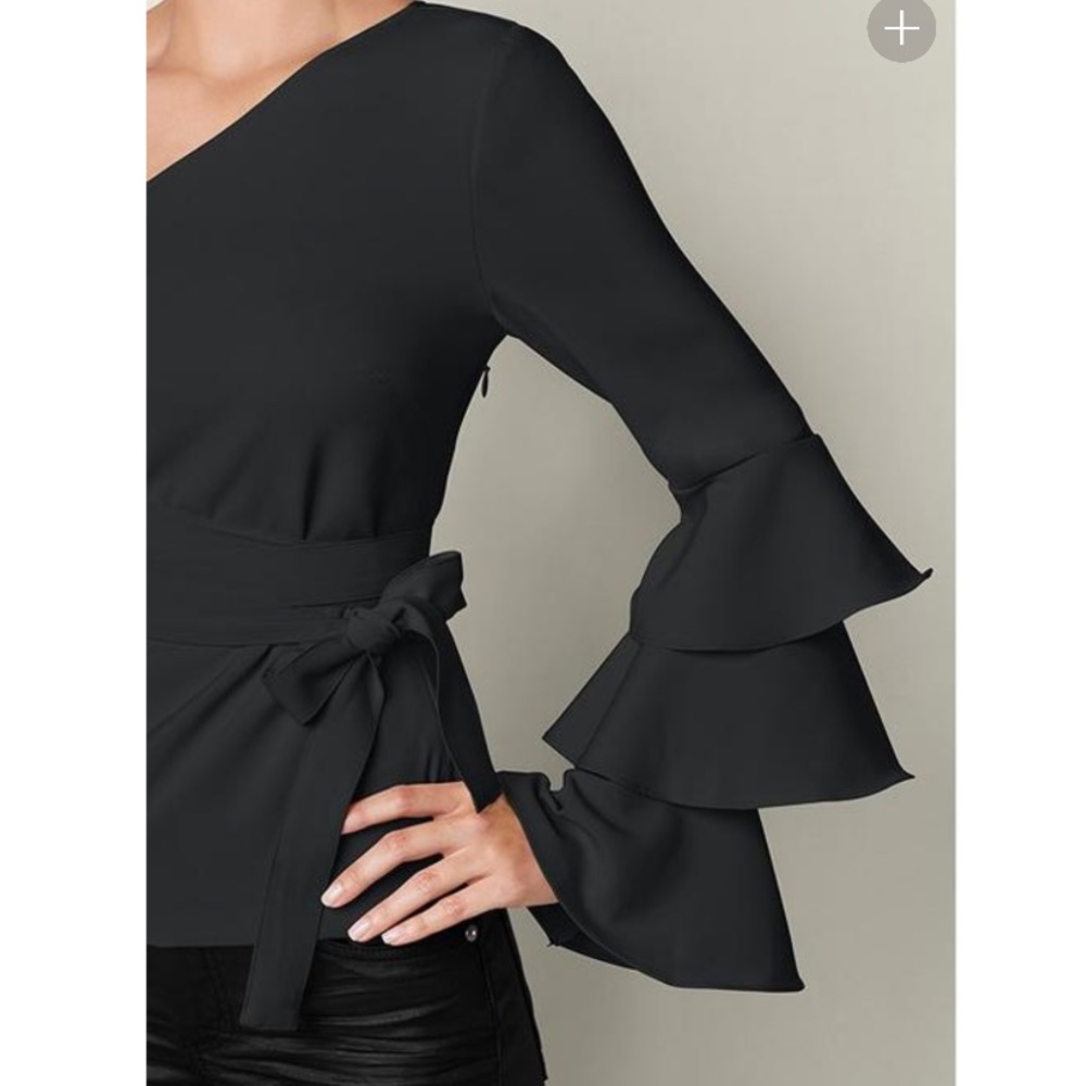 One Shoulder Ruffle Top - Picture 3 of 4